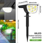 outdoor solar landscape spotlights, view 3 - MRSLM