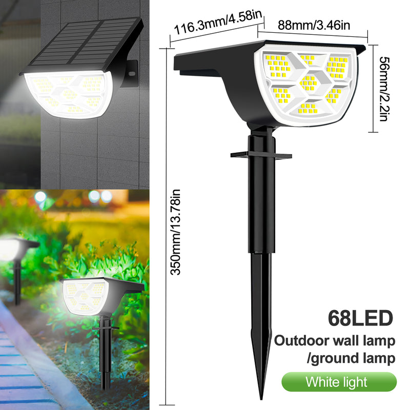 outdoor solar landscape spotlights, view 3 - MRSLM