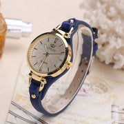 women's leather strap quartz watch, view 11 - MRSLM