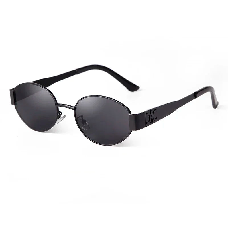 retro oval sunglasses for women, view 3 - MRSLM
