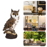 resin owl sculpture, view 6 - MRSLM