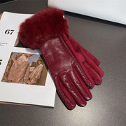 PU leather suede touch screen gloves, view 4 - MRSLM