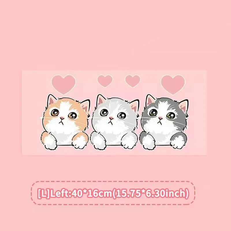 Cute cartoon cat car stickers, view 2 - MRSLM