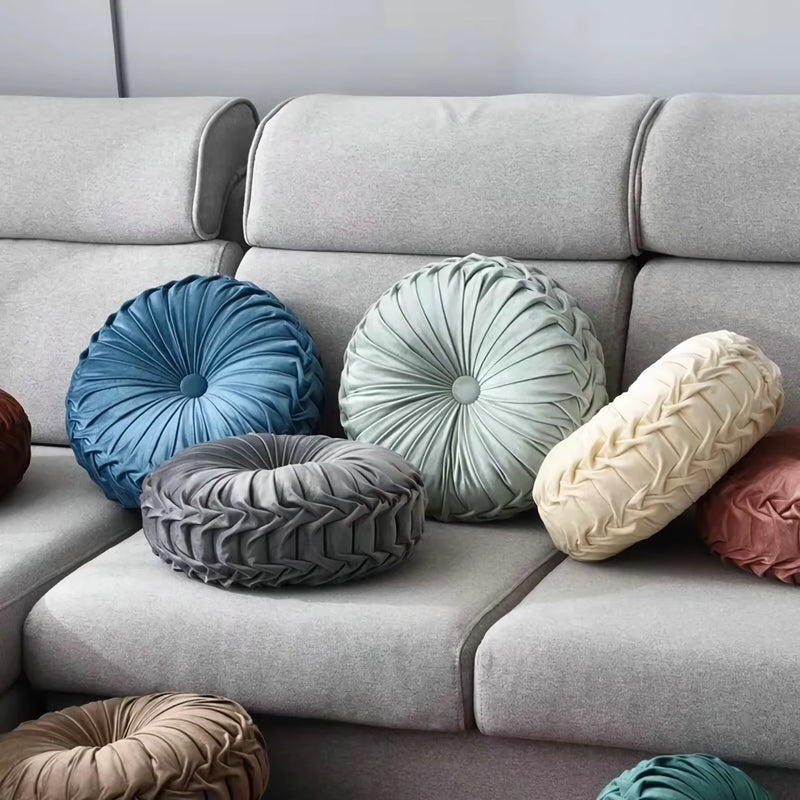 round velvet throw pillow, view 13 - MRSLM