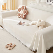 Woven cotton sofa cover blanket, view 3 - MRSLM