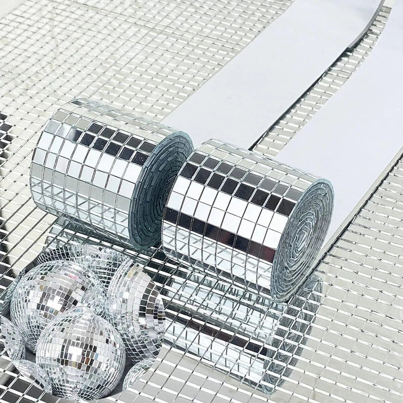 self-adhesive glass mirror mosaic tiles, view 5 - MRSLM