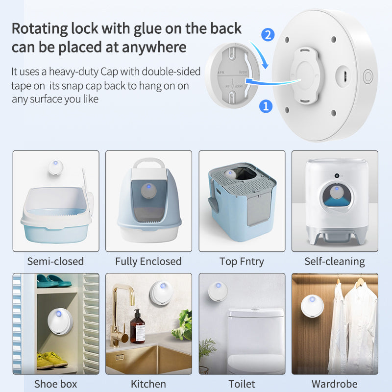 smart cat odor purifier, view 6 - MRSLM