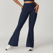 high waist flared yoga pants, view 2 - MRSLM