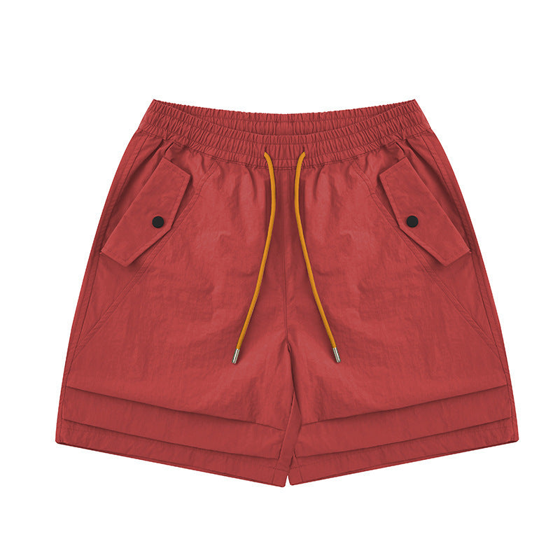 Men's loose workwear shorts with pockets, view 2 - MRSLM