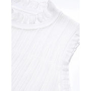 lace stand-up collar tank top, view 9 - MRSLM