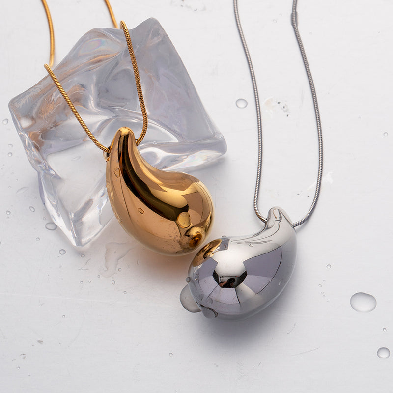 waterdrop pendant necklace, view 5 - MRSLM