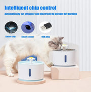 81oz cat water fountain with quiet pump, view 4 - MRSLM