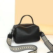 Genuine leather crossbody bag, view 3 - MRSLM