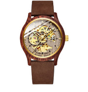 wood alloy automatic watch, view 6 - MRSLM