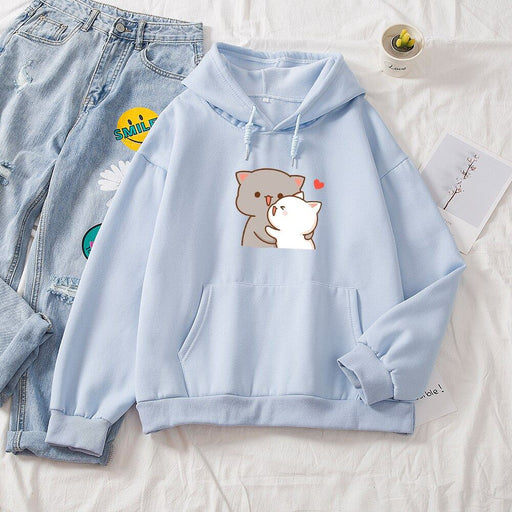 women's loose cute hooded sweater - MRSLM