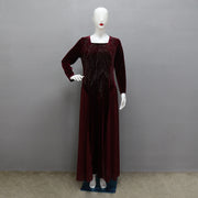 women's chiffon rhinestone evening dress, view 6 - MRSLM