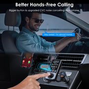 Bluetooth 5.0 FM transmitter with dual USB, view 5 - MRSLM