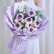 knitted wool flower bouquet, view 8 - MRSLM
