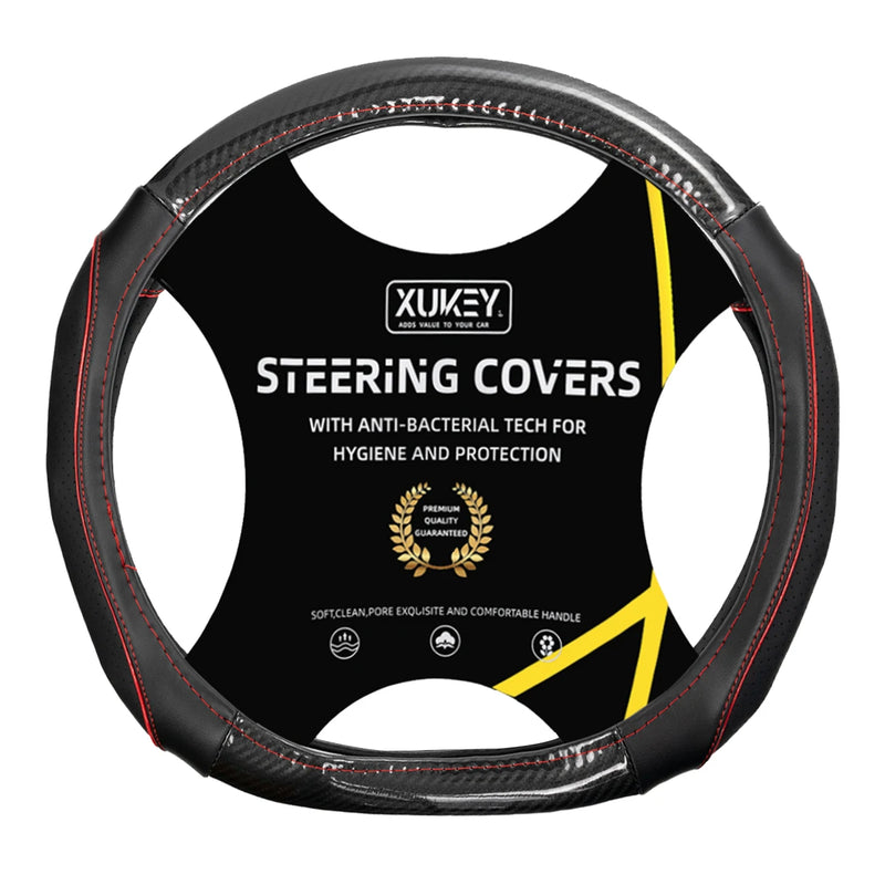 flat bottom D-shape steering wheel cover, view 4 - MRSLM