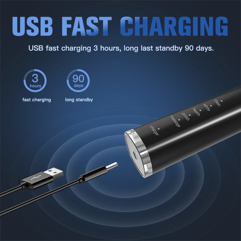 sonic electric toothbrush with 5 modes, view 7 - MRSLM