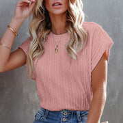 women's knit texture slim pullover, view 9 - MRSLM