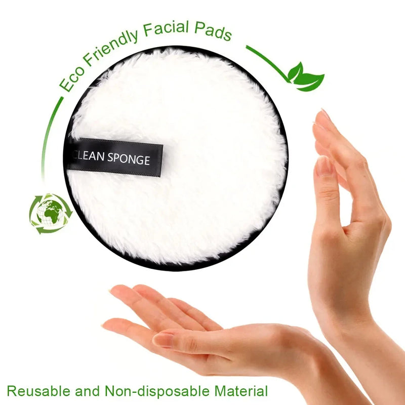 makeup remover microfiber cotton pads, view 8 - MRSLM