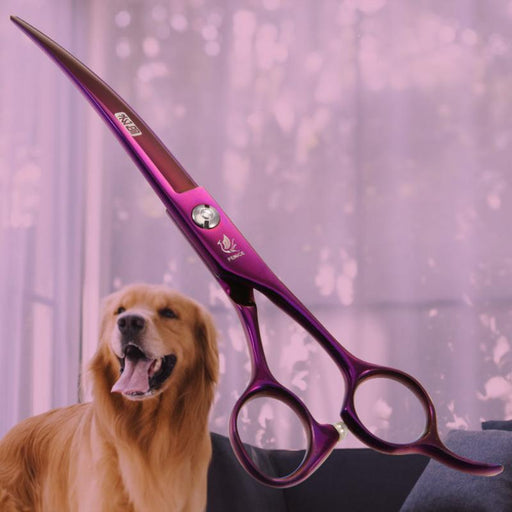 curved pet grooming scissors - MRSLM