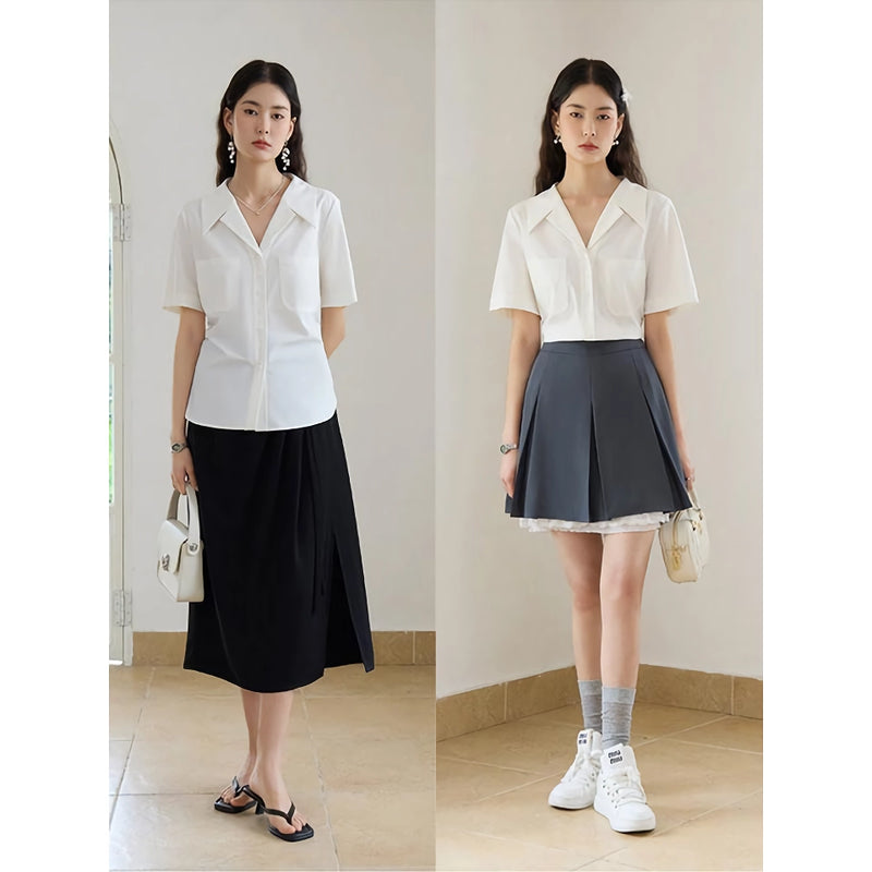 classic short-sleeved shirt, view 4 - MRSLM