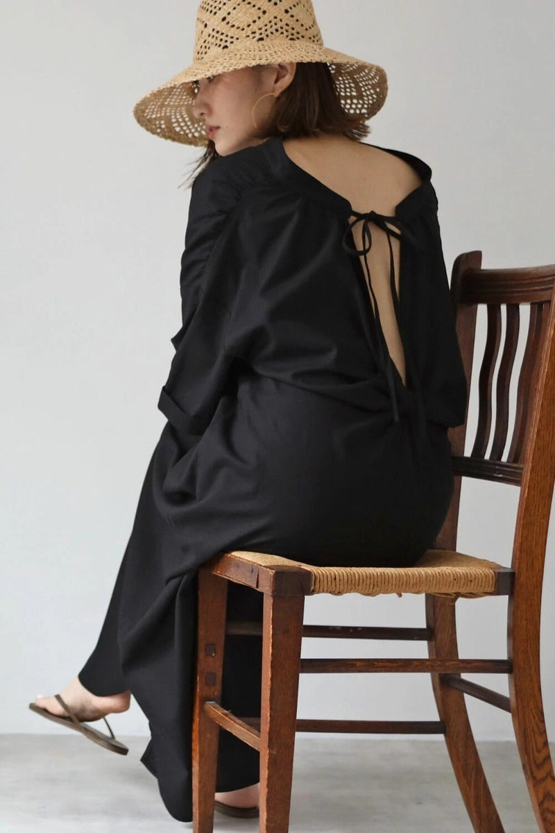 Women's casual long cotton dress, view 8 - MRSLM