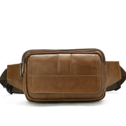 Men's cowhide crossbody waist bag, view 5 - MRSLM