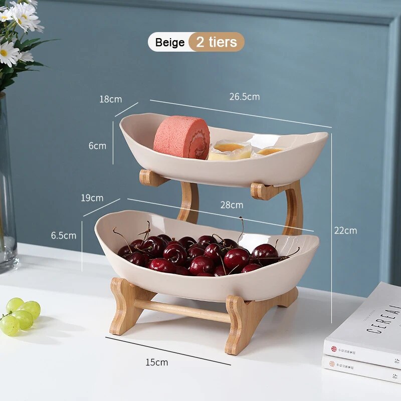 modern layered fruit tray, view 5 - MRSLM
