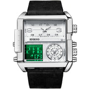 men's large dial quartz watch, view 4 - MRSLM
