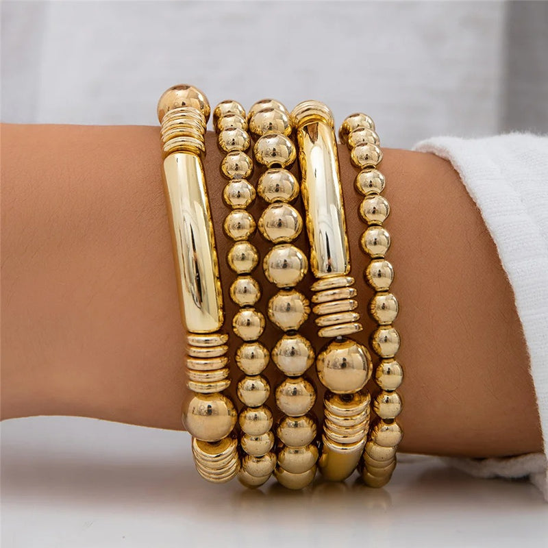 chunky beaded punk bracelet - MRSLM