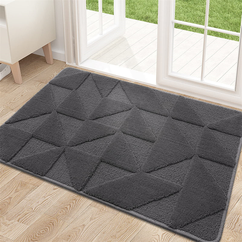 geometric non-slip door mat, view 3 - MRSLM