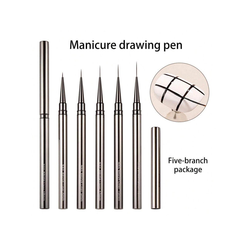 nail art liner brush set, view 4 - MRSLM