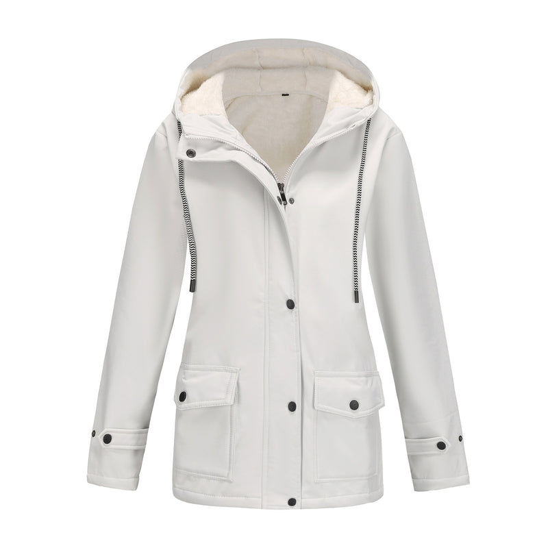 women's fleece-lined waterproof anorak jacket, view 10 - MRSLM