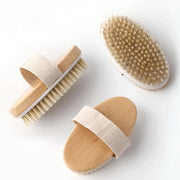 natural bristle wooden bath brush, view 5 - MRSLM