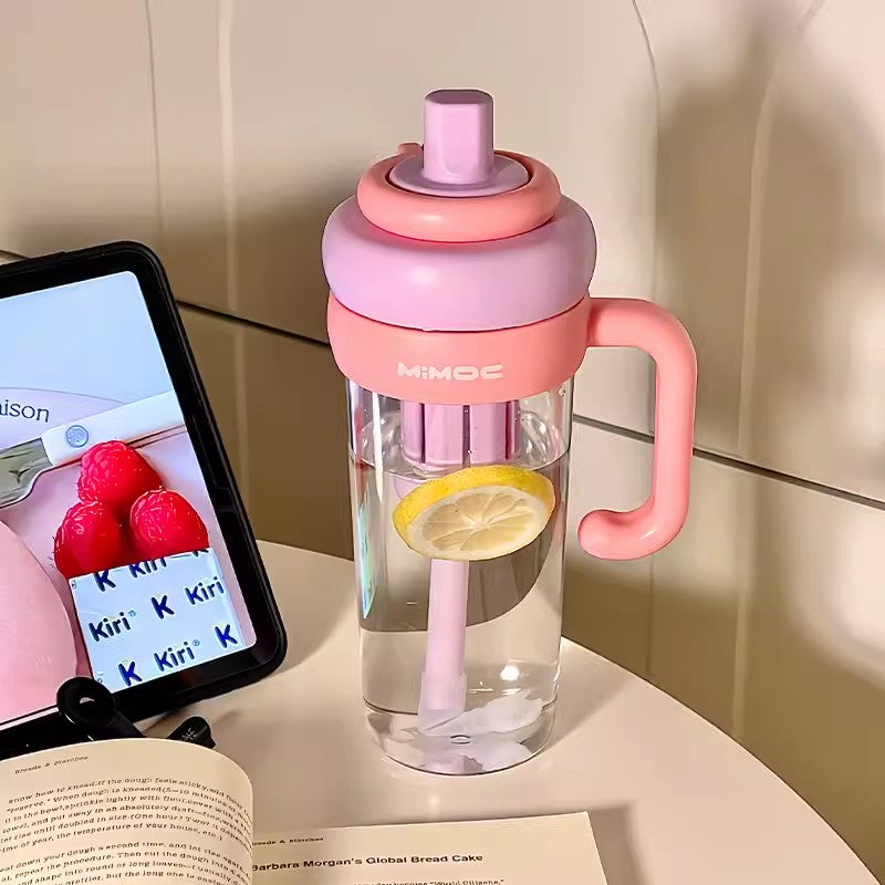 multi-use sports water bottle with straw and tea infuser, view 2 - MRSLM