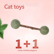 catnip dumbbell toy for cats, view 4 - MRSLM