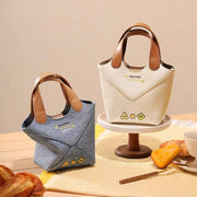 bucket bag with embroidered cheese design - MRSLM
