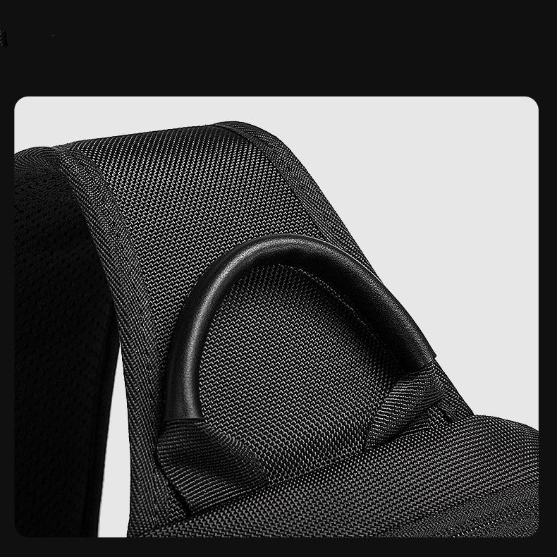 Men's Oxford cloth messenger bag, view 6 - MRSLM