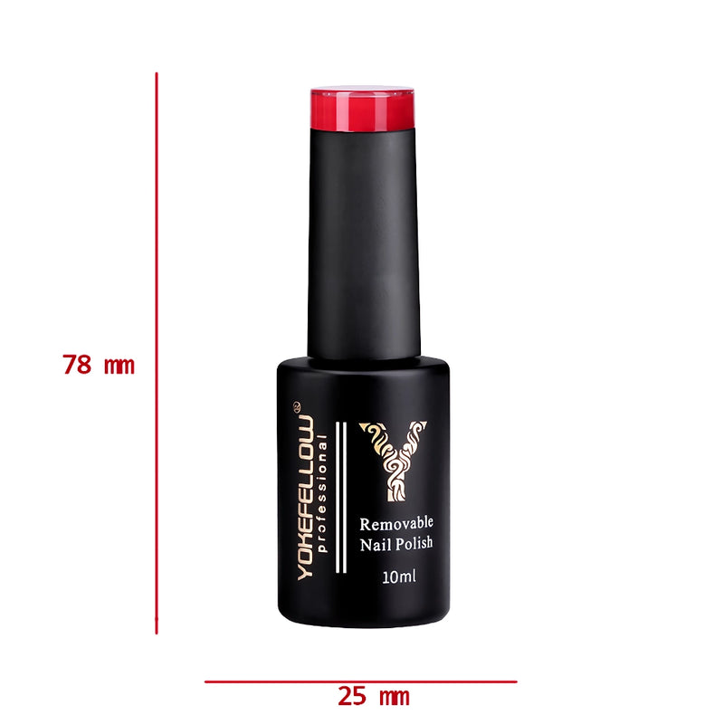 bright red gel nail polish, view 8 - MRSLM