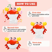 crab bubble bath toy, view 4 - MRSLM