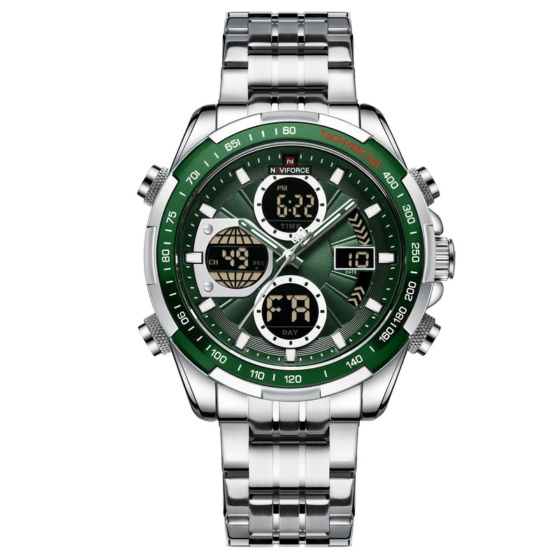 Men's dual display sports watch, view 5 - MRSLM
