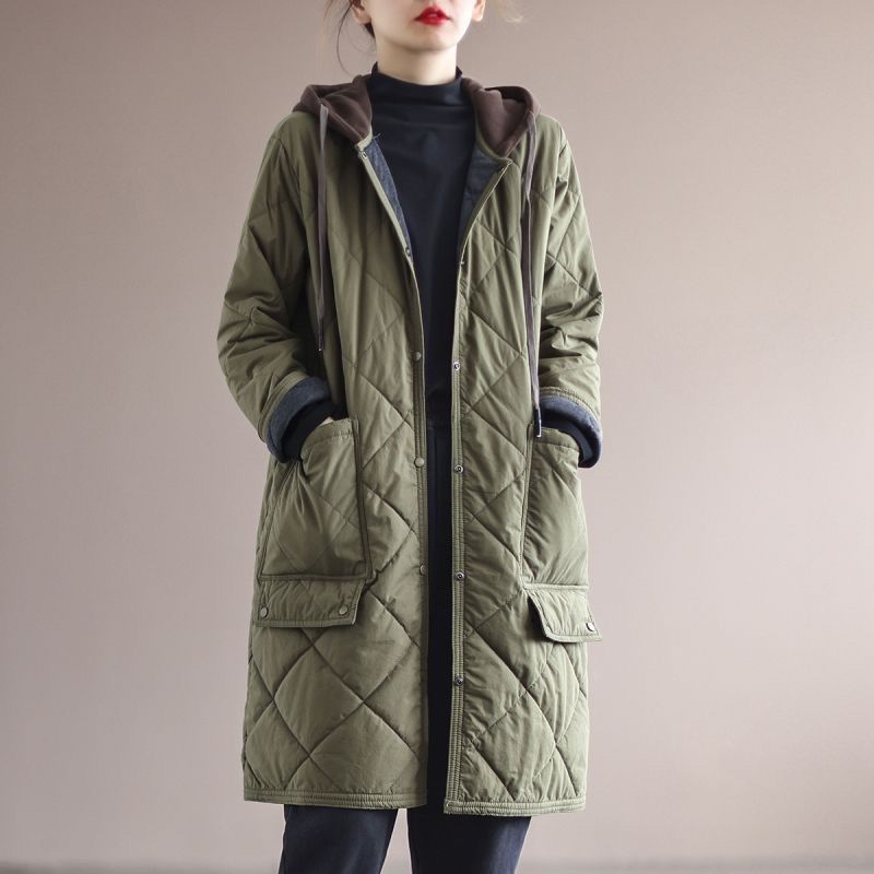 Hooded long trench coat, view 4 - MRSLM