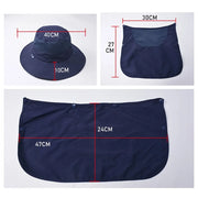 fisherman cap with neck cover, view 12 - MRSLM
