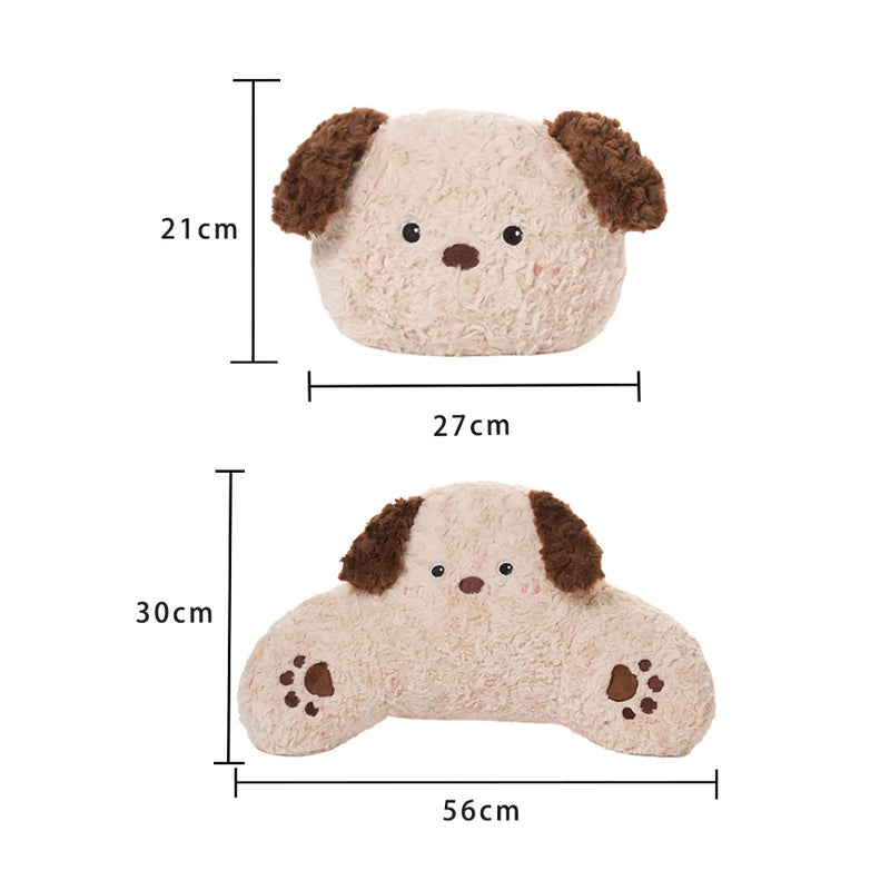 cartoon animal car neck and lumbar support pillow set, view 11 - MRSLM