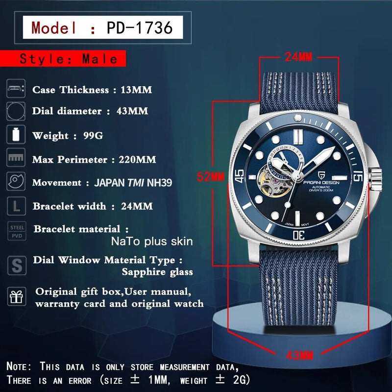 men's automatic sports watch, view 11 - MRSLM