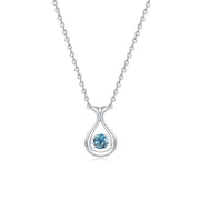 women's S925 silver topaz necklace, view 8 - MRSLM