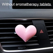 Red heart car air freshener clip, view 3 - MRSLM